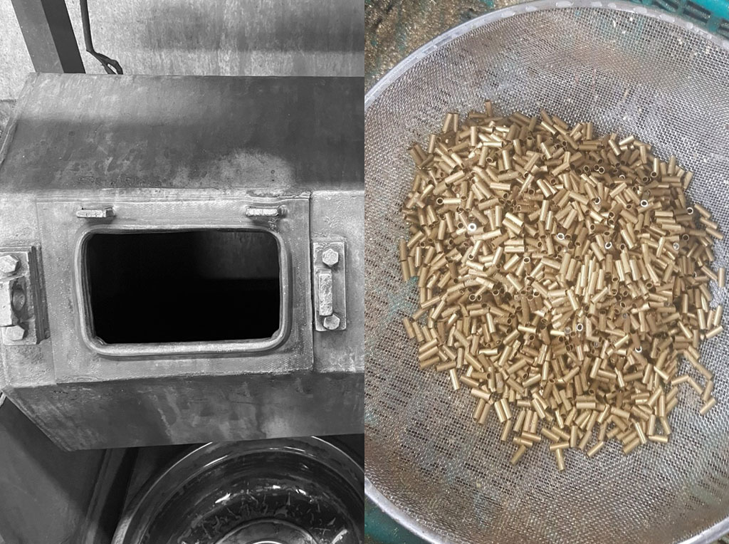 컷팅 후 자재 세척 진행